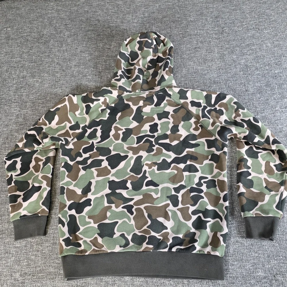 Adidas Originals Camo Trefoil Hoodie Mens Small Green Pullover BS4952 2017